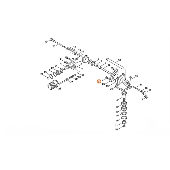 STIHL  Śruba z łbem walcowym IS M5x10 9022 341 0950